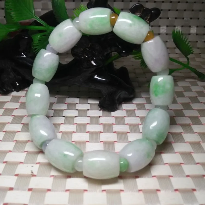 Natural Myanmar Jadeite as Right as Rain Bracelet Men and Women Jade