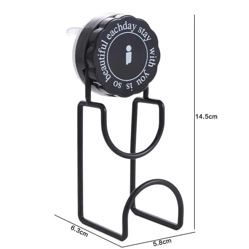 

Practical Iron Suction Cup Hooks Wall Mounted Hole-Free Basin Storage Rack Space Saving Rotating Washbasin Hook Bathroom