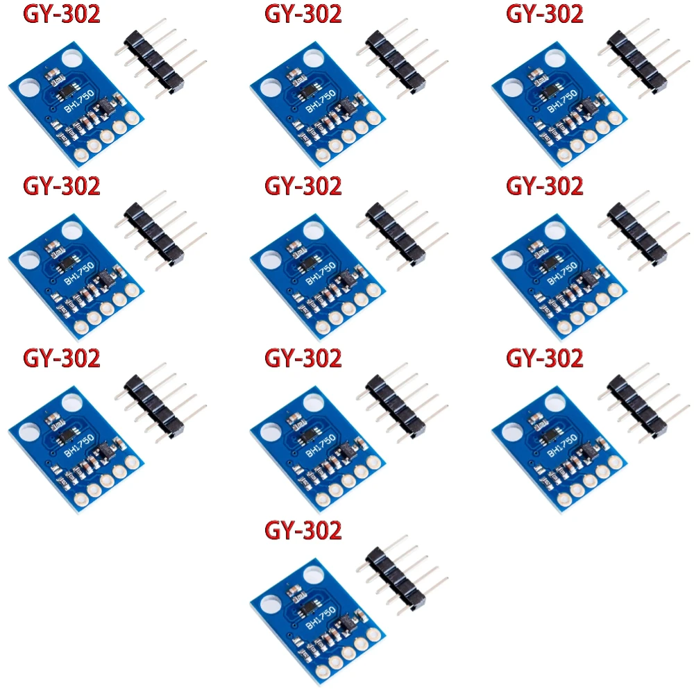 10pcs/1pc GY-302 BH1750 BH1750FVI Light Intensity Illumination Module Digital Optical Intensity Illumination Sensor for Arduino