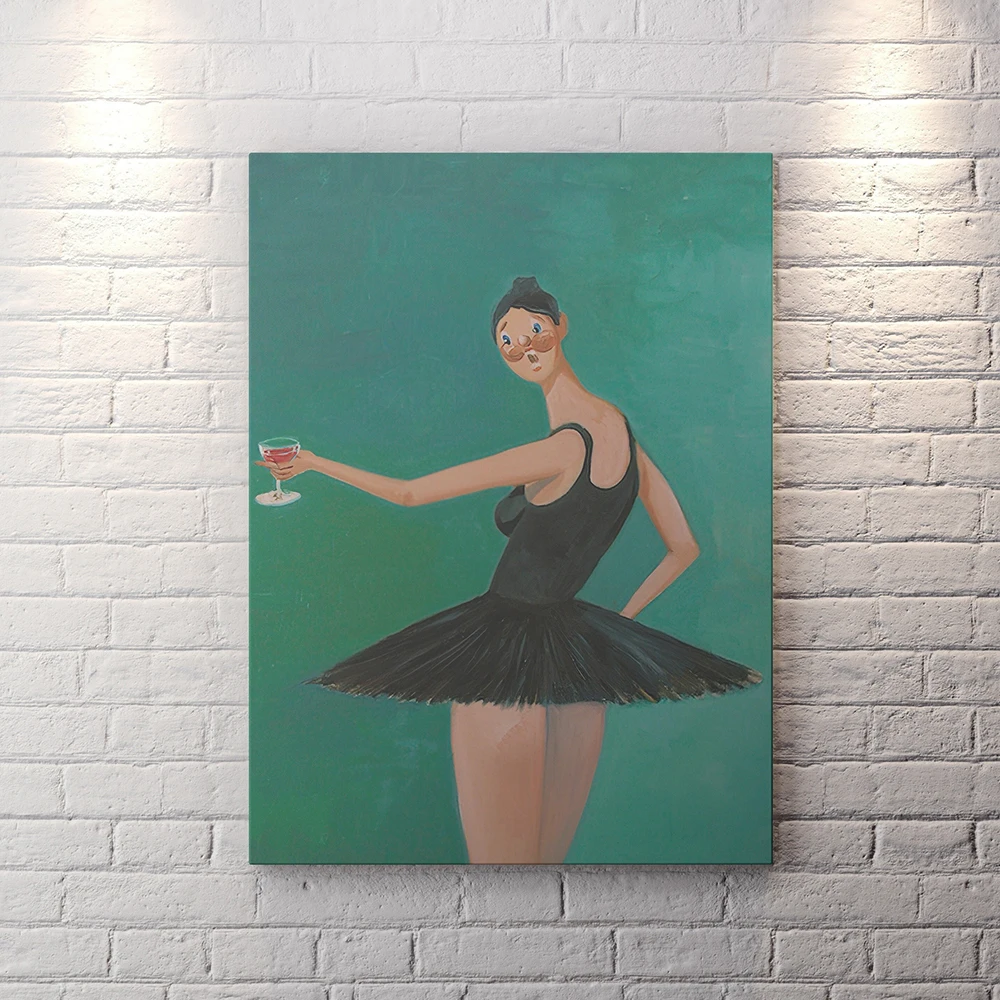 Kanye West Canvas Painting Runaway Beautiful Dark Twisted Fantasy Ballerina Fine Art Poster Print Wall Picture Living Room Decor