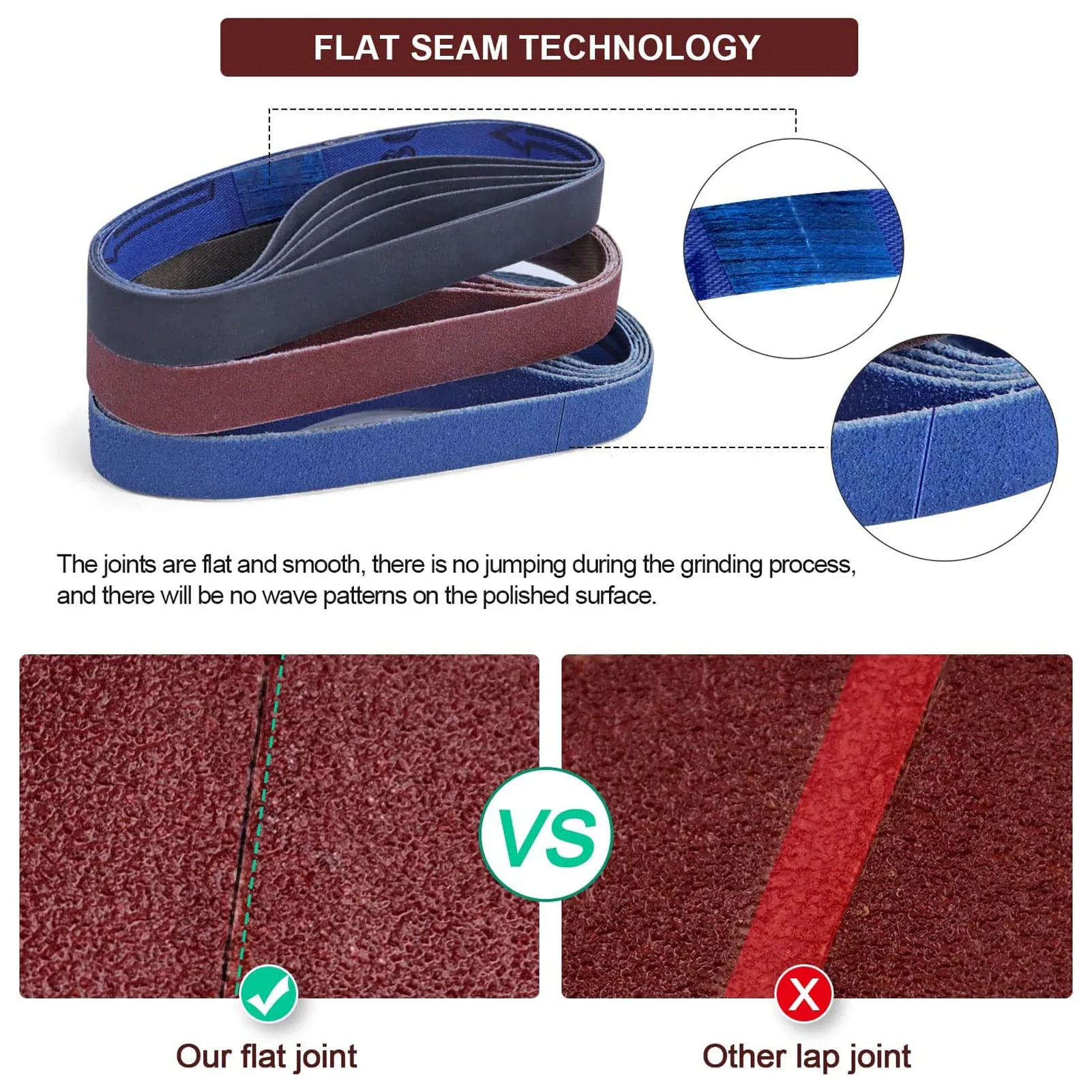 Knife Sanding Belt Sanding Belts Assortment Knife Sharpener Sandpaper Belt Set 80 120 240 400 800 1000 Grit Sandpaper Belt