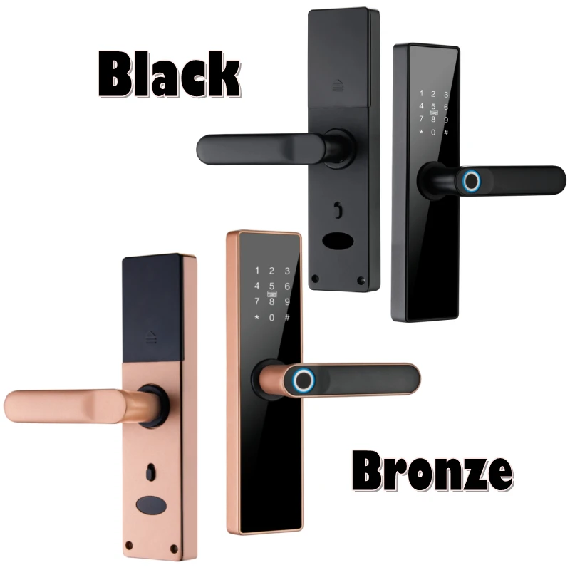 Fingerprint Smart Lock Tuya Wifi App Unlock Door Locks with Key Nfc Rifd Smart Card Combination Electronic Digital Lock