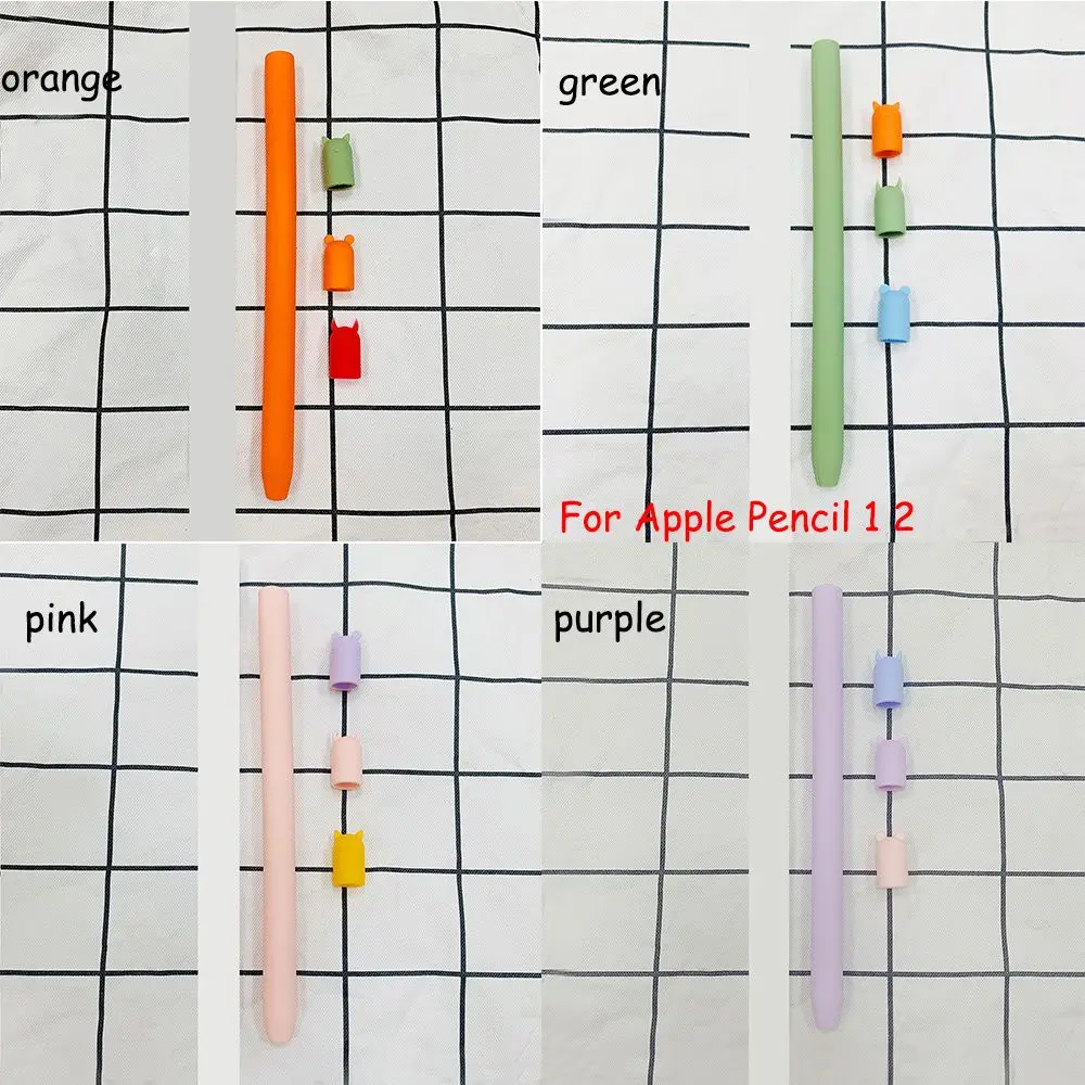 Soft Non-slip Pencil Skin Silicone Anti-scratch Case Protective Cover For  Pencil Case Stylus Cover