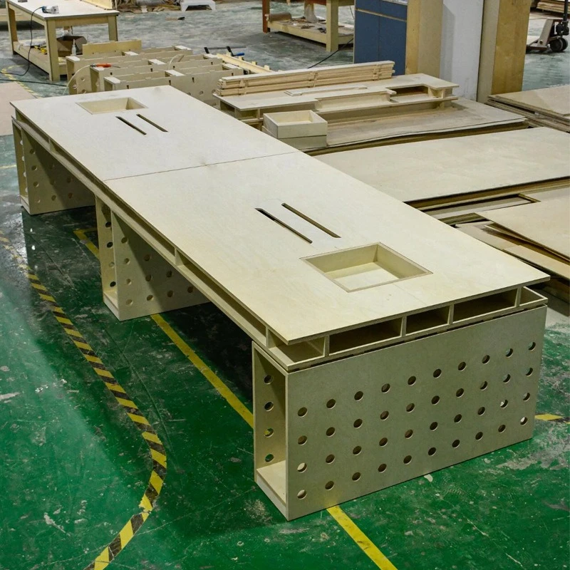 

Simple modern ocean board office conference table, computer desk library cave table