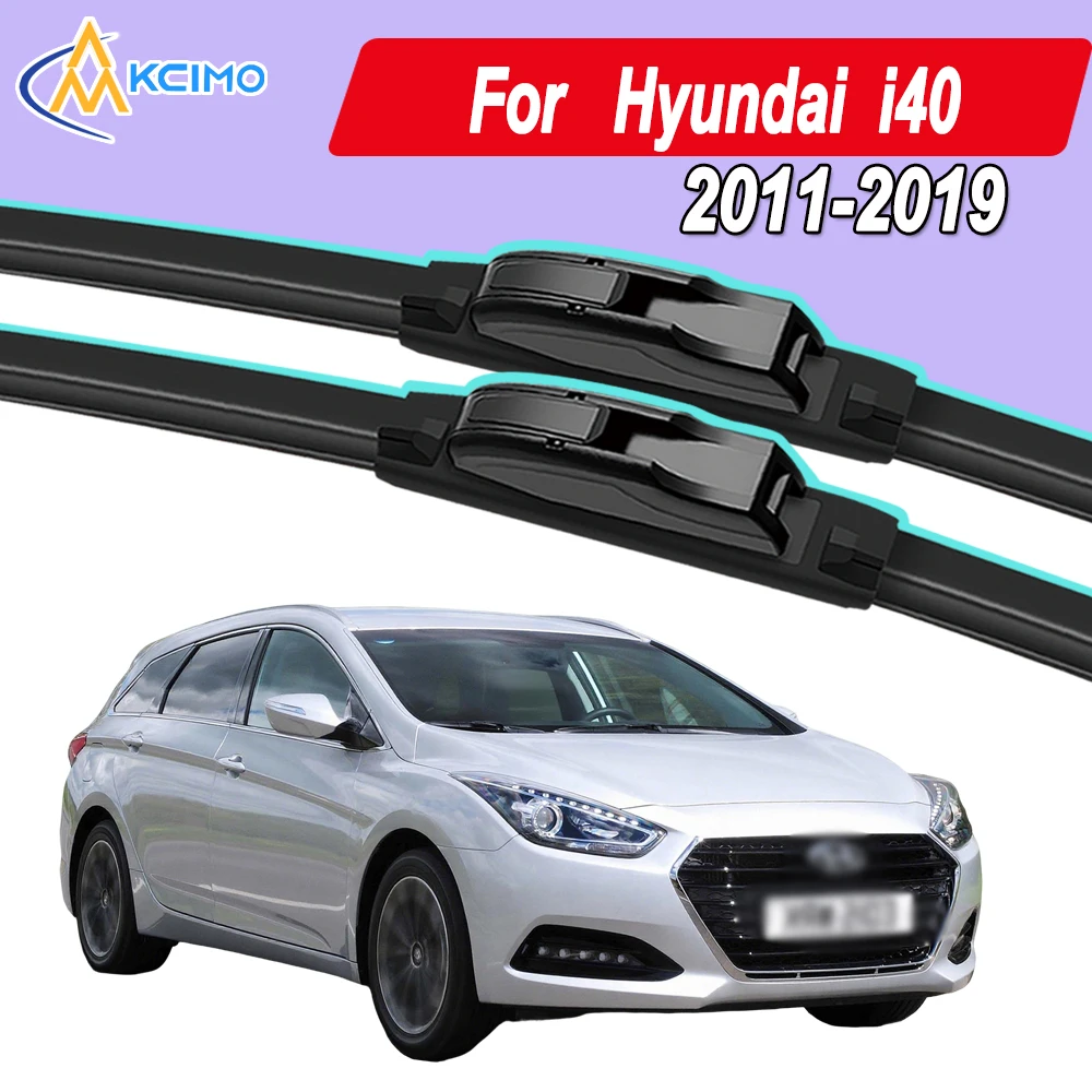 

Silicone Car Wiper Blades for Hyundai i40 2011-2019 - All Weather Silent Wiper Blades, Quick Release Clip