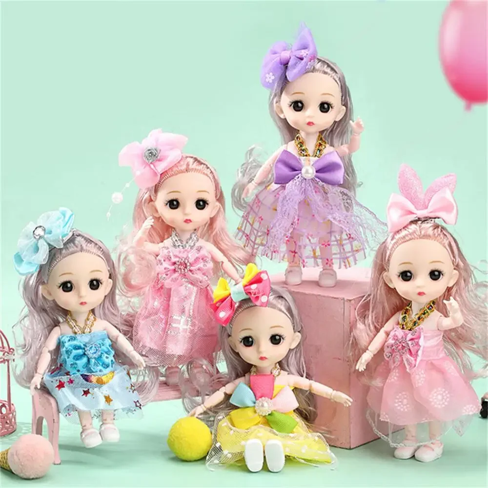 洋服と靴のBJDプリンセス人形,ファッションフィギュアおもちゃ,DIY,モバイル,13関節,ハッピーガール,子供向けギフト,16cm, 1/12スケール