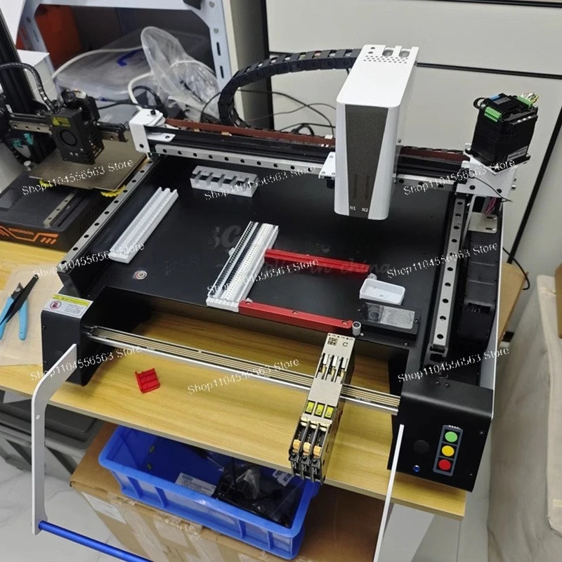 

Triple Vision Camera System Desktop Automatic SMT Pick Place Machine Chip Mounter LED SMD Dual Heads Nozzles For PCB Assembly