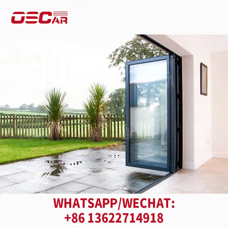 باب أكورديون قابل للطي موفر للمساحة قابل للتخصيص للاستخدام المكتبي، باب قابل للطي مصنوع من المصنع #3