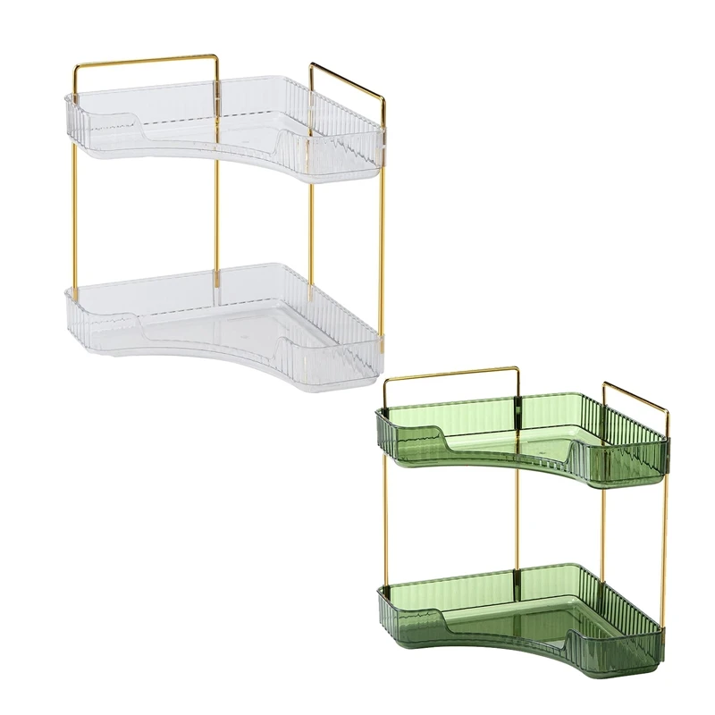 HOCounter-Étagère supérieure de maquillage durable, parfum de vanité, 2 niveaux