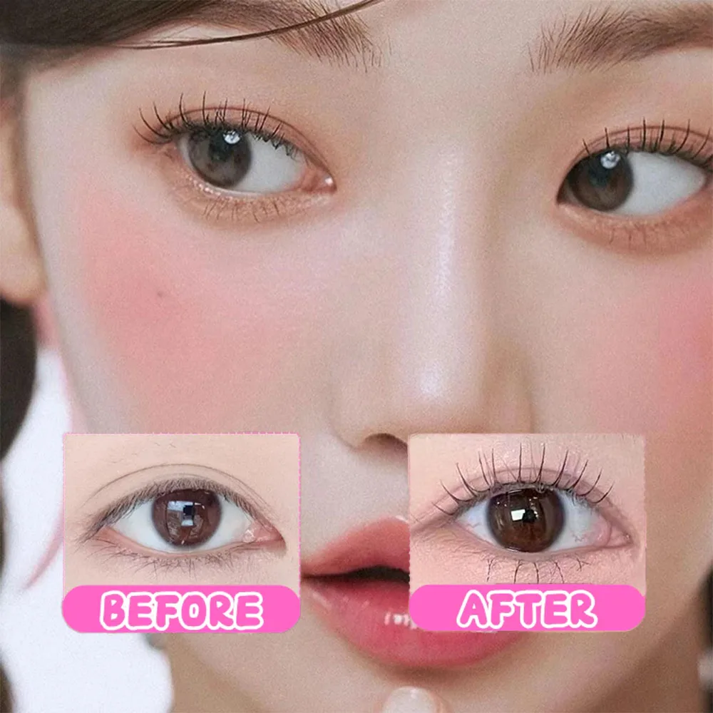 Extensões de cílios longos naturais, 5 pares, cílios cosplay de fadas, adequados para maquiagem diária e namoro, reutilizáveis.