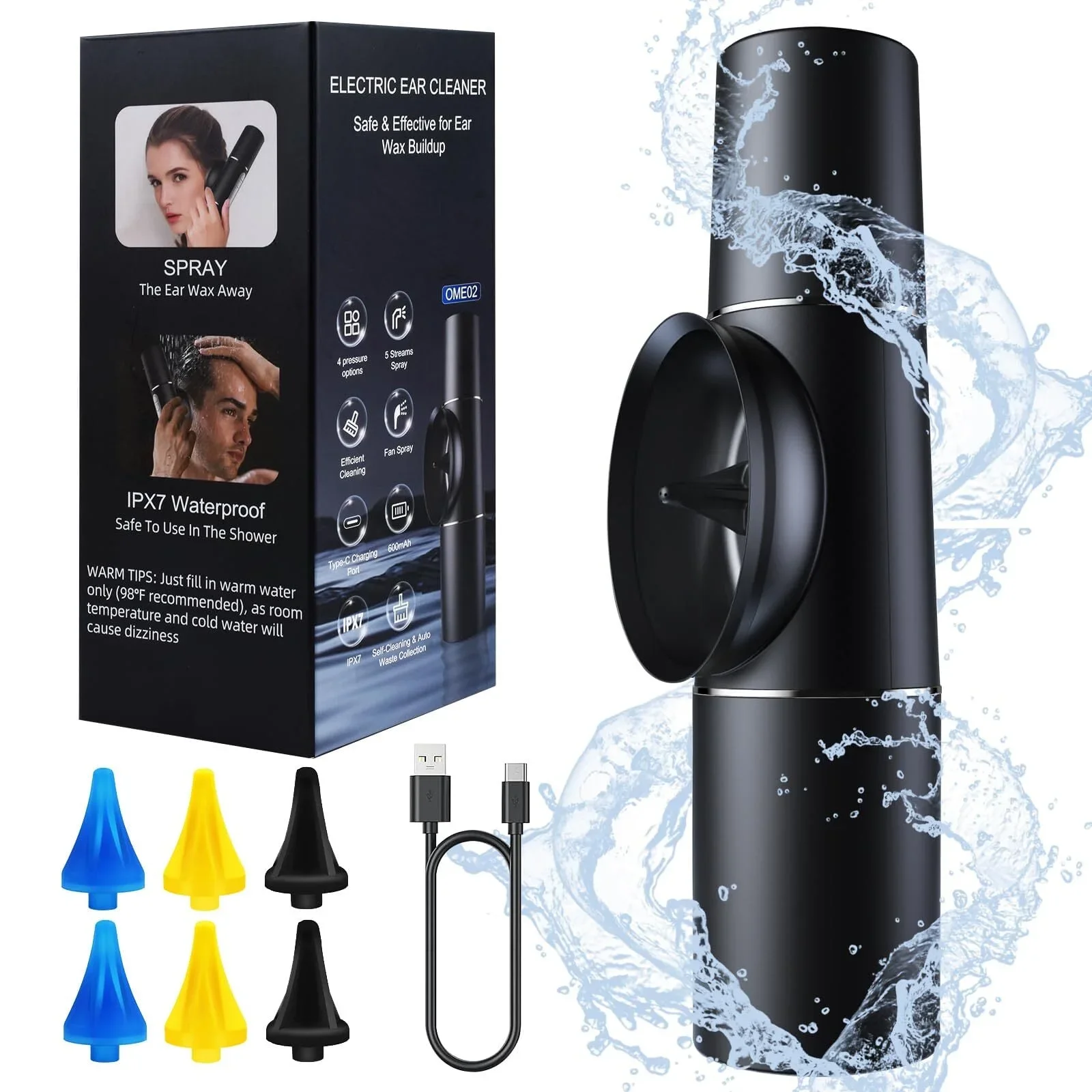 

electronic ear cleaner Multi mode intelligent ear wax cleaner kit syringe Ear irrigation kit‌ Ear washer ear irrigation system