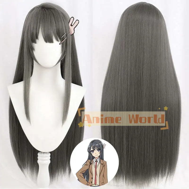 Anim Rascal Does Not Dream of Bunny Girl Senpai Mai Sakurajima Cosplay Wig  Halloween