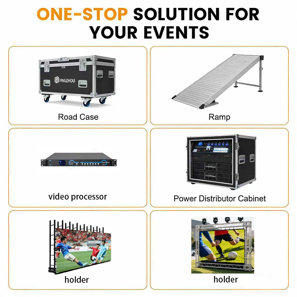 Waterproof Outdoor Stage Rental LED Display Screen P2.9 P3.91 LED Video Wall for Outdoor Events