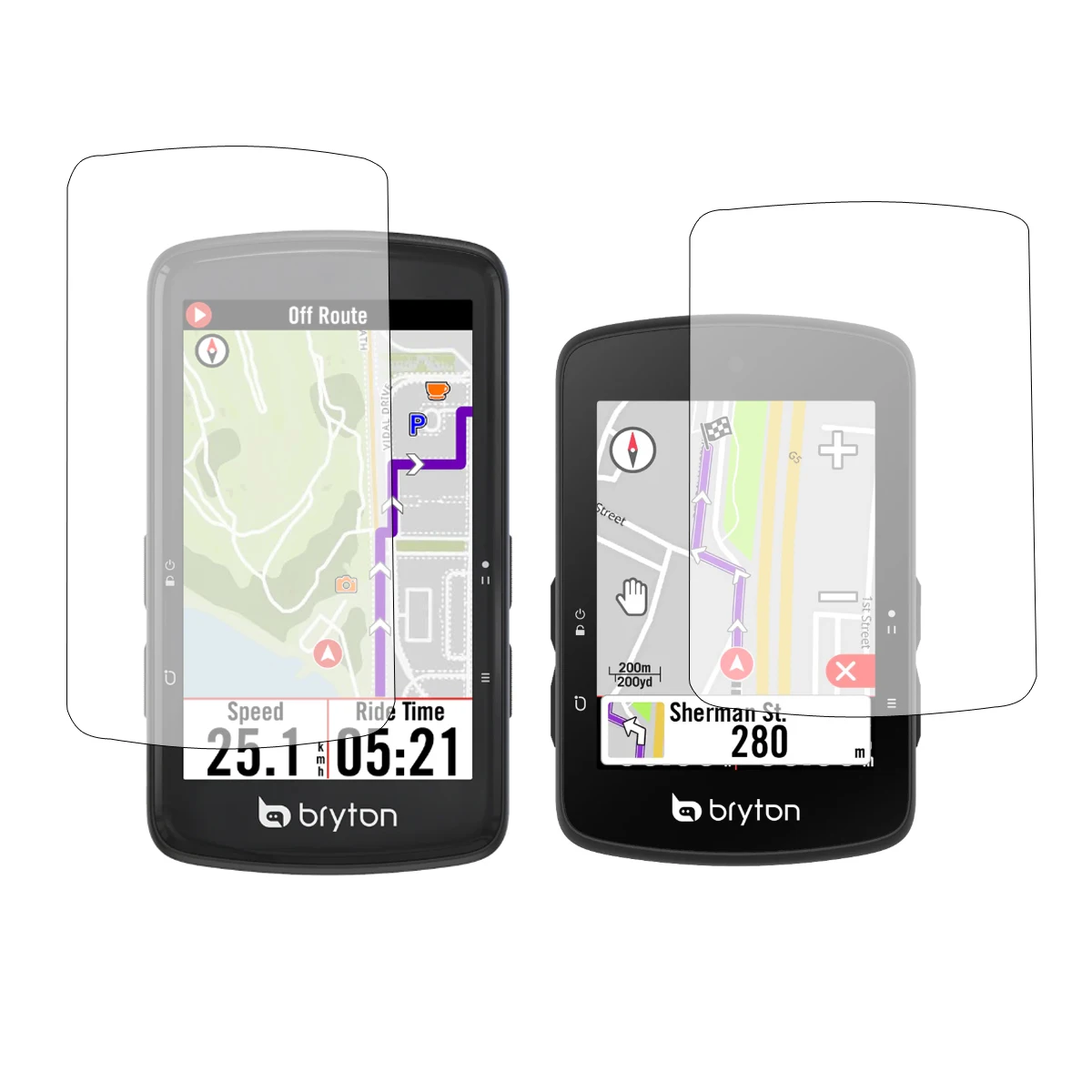 3pcs PET Soft Protective Film For Bryton Rider S810/S510/S800/S500 Bike Computer Cycling GPS Screen Protector Cover Accessories