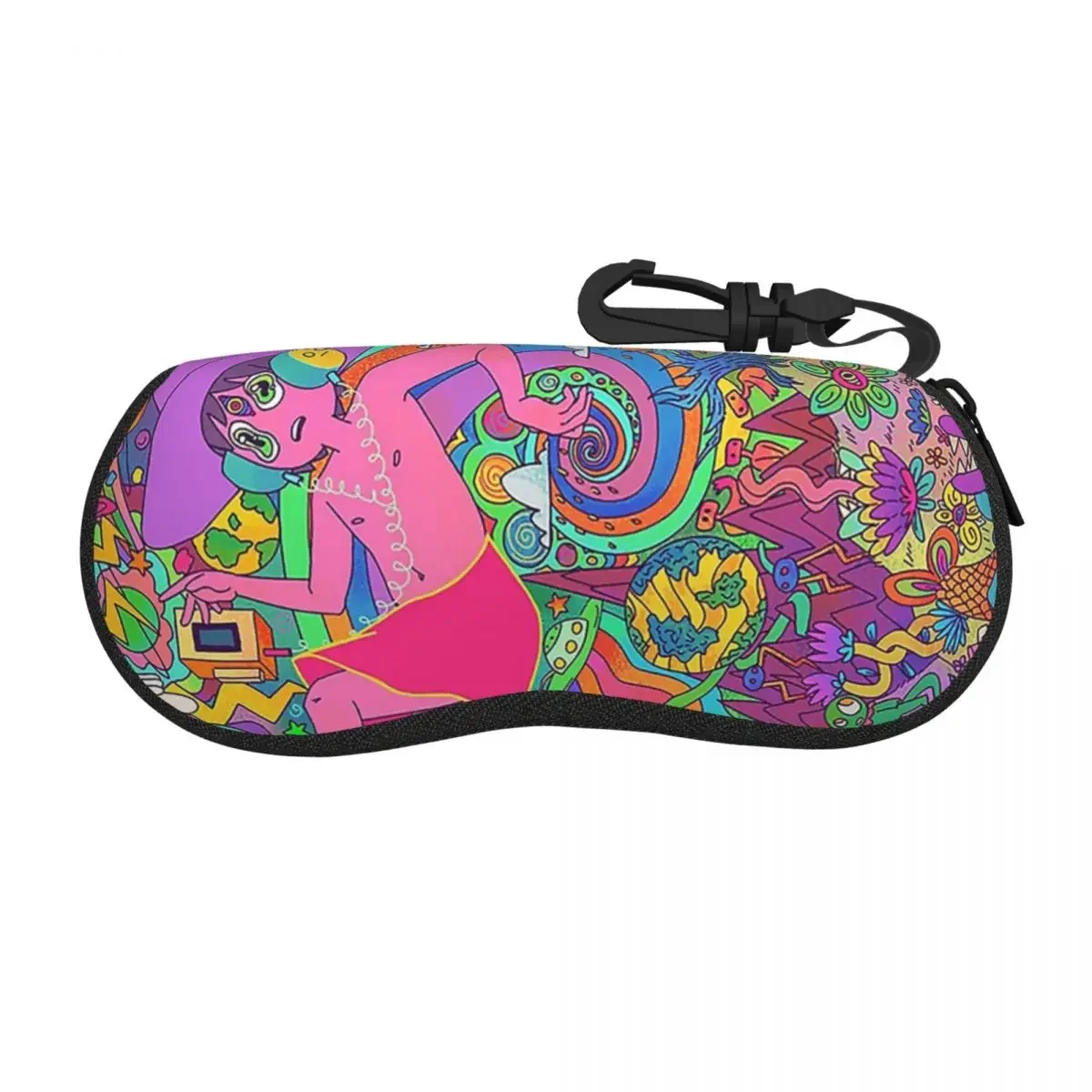 

The Midnight Gospel Trippy Shell Glasses Case Protective Sunglasses Box Women Men Soft Eyeglasses Bag Pouch
