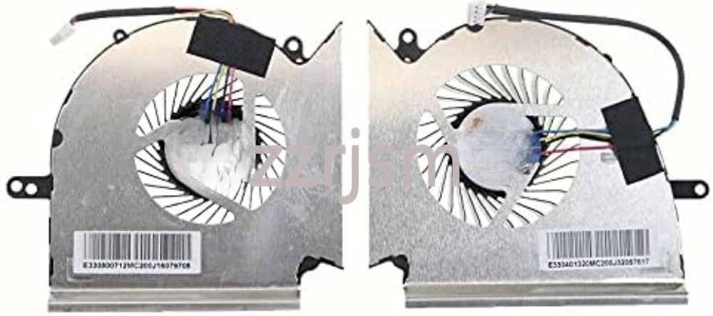 CPU + GPU Cooling Fan for MSI GE75 Raider GL75 GP75 Leopard MS-17E2 Set