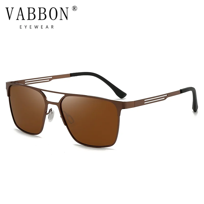 نظارات شمسية مستقطبة خفيفة للغاية للرجال من Vabbon New، نظارات عصرية متغيرة الألوان، إطار مربع معدني، نظارات شمسية للقيادة والصيد في الهواء الطلق للرجال 5149