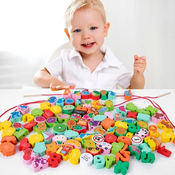 Wooden Threading Bead Toy 1
