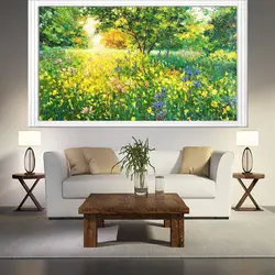 CHENISTORY Paint By Number Large Size Painting Art Gift Diy Pictures By Numbers Spring Scenery Kits Drawing On Canvas Home Decor