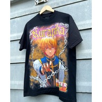 25 Summer Anime HUNTER HUNTER Full-time Hunter Shirt Old School Ootd Short Sleeve Men and Women Y2K