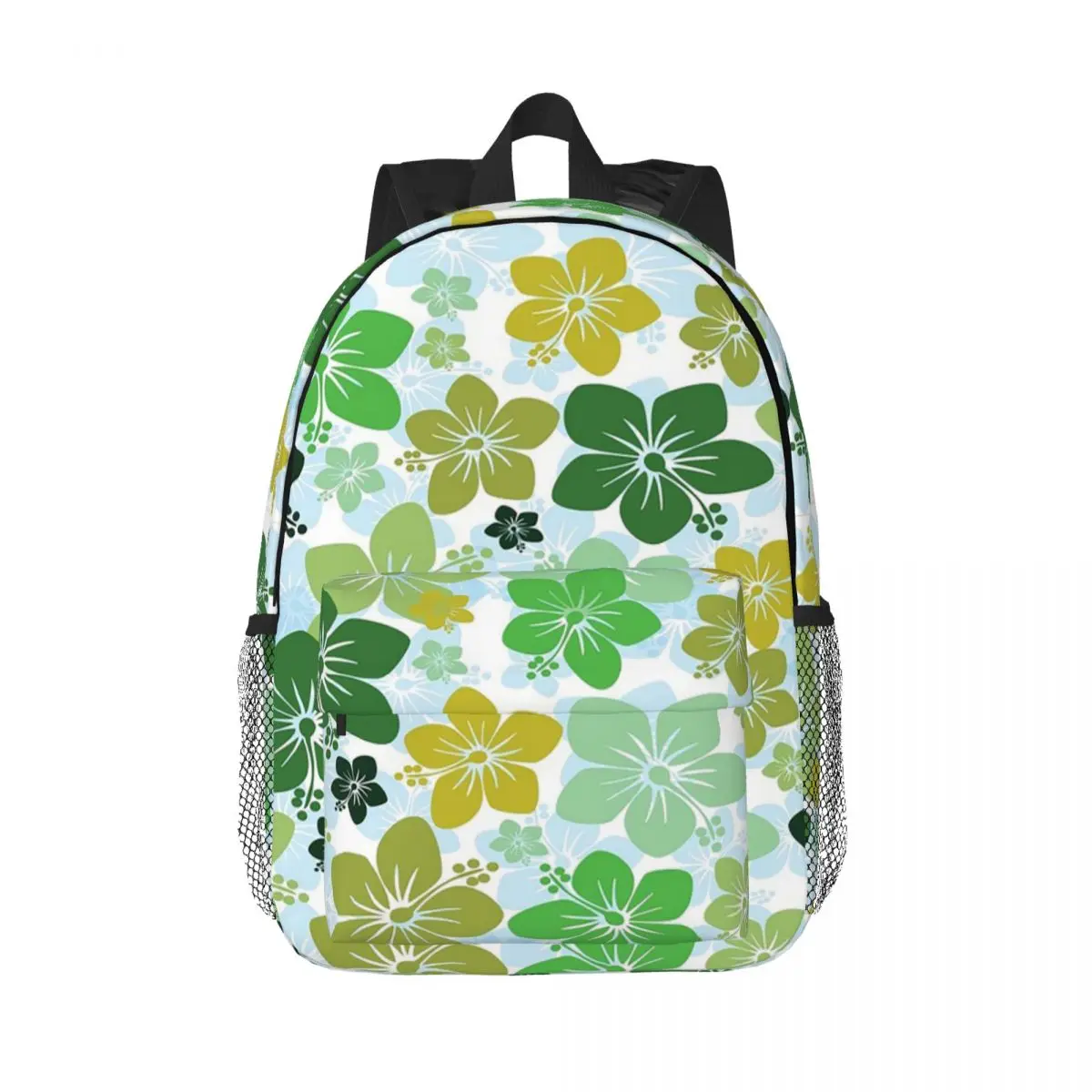 

Tropical Hawaiian Flower Pattern Backpack Daypack Large Capacity Boys Girls BookBag Shoulder Bags for Men Women Kids School Bag