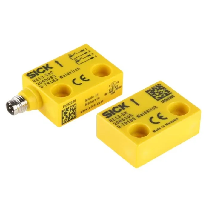 In Stock New and Original SIC-K RE13-SAC Magnetic Safety Switch RE1 2NO Plug connector M8 4-Pin IP67 14mm Resolution Good Price