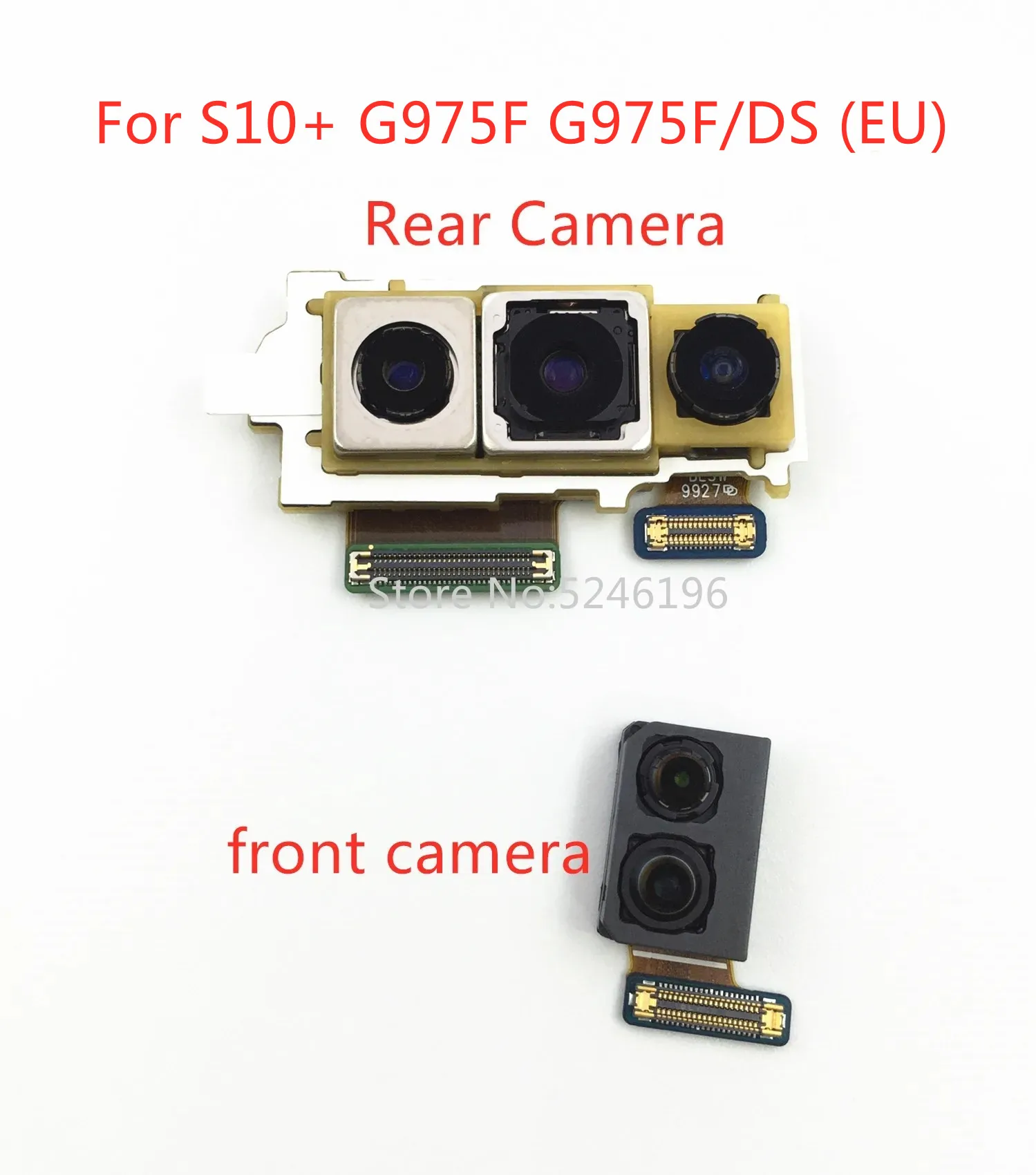 1pcs Back Main Rear Camera front camera Module For Samsung Galaxy S10+ G975F G975F/DS (EU) S10+ G975U G975U1 G9750 (US) Replace