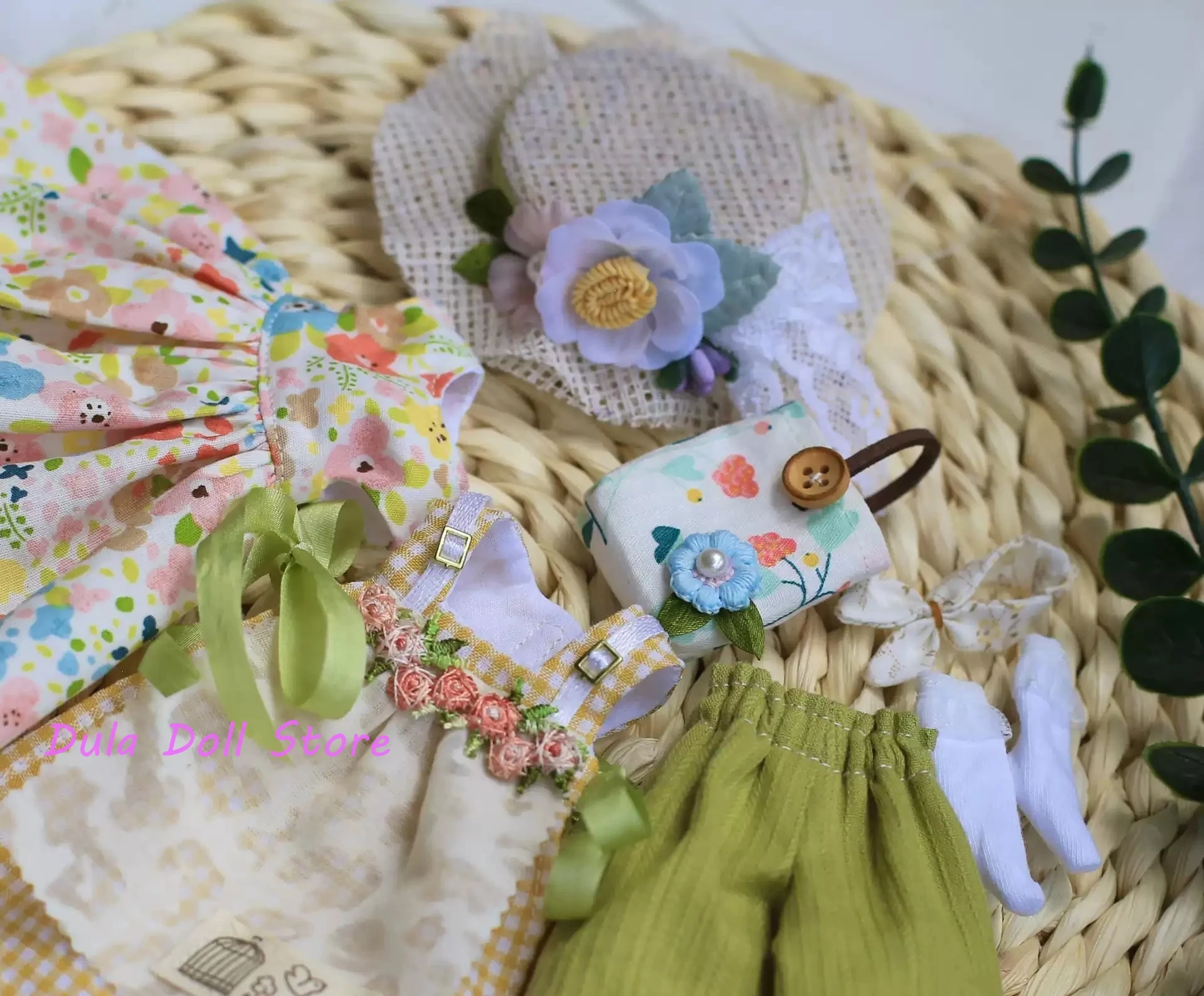 Dula Doll Clothes Dress Lace Flower Cute Chef Set Blythe ob24 ob22 Azone Licca ICY JerryB 1/6 Bjd Doll Accessories