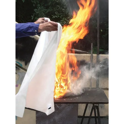 Imagen 2 del producto Manta ignífuga de 39,37 x 39,37 pulgadas, manta ignífuga de emergencia, manta ignífuga de fibra de vidrio para cocina, chimenea, parrilla