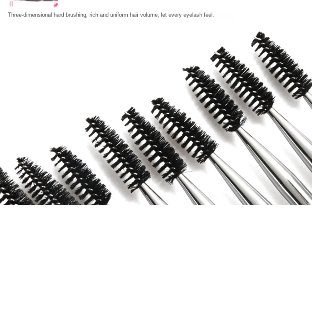 Einstellbare Radian Pfropfen Mascara Pinsel mit Kappe Klare Spirale Mascara Pinsel Rohr Runde Kamm Zähne Glitter Mascara Zauberstab Frauen