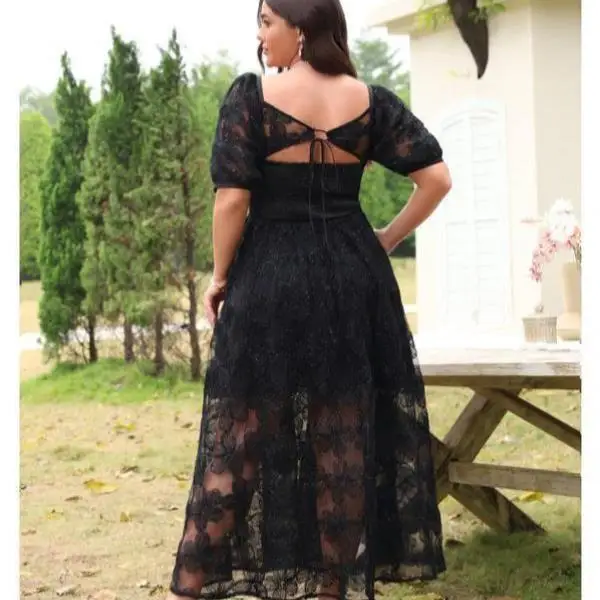 

Large Size Embroidered Dr with Bubble Sves Cross-Border New Sle Casual Sportswear Set Autumn Season Seven-Quarter Sle...