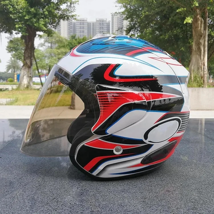 

Ram3 Pedrosa GP Blue Half Helmet Men and Women Motorcycle Off-Road Summer Helmet Downhill Racing Mountain Cross Casco Capacete