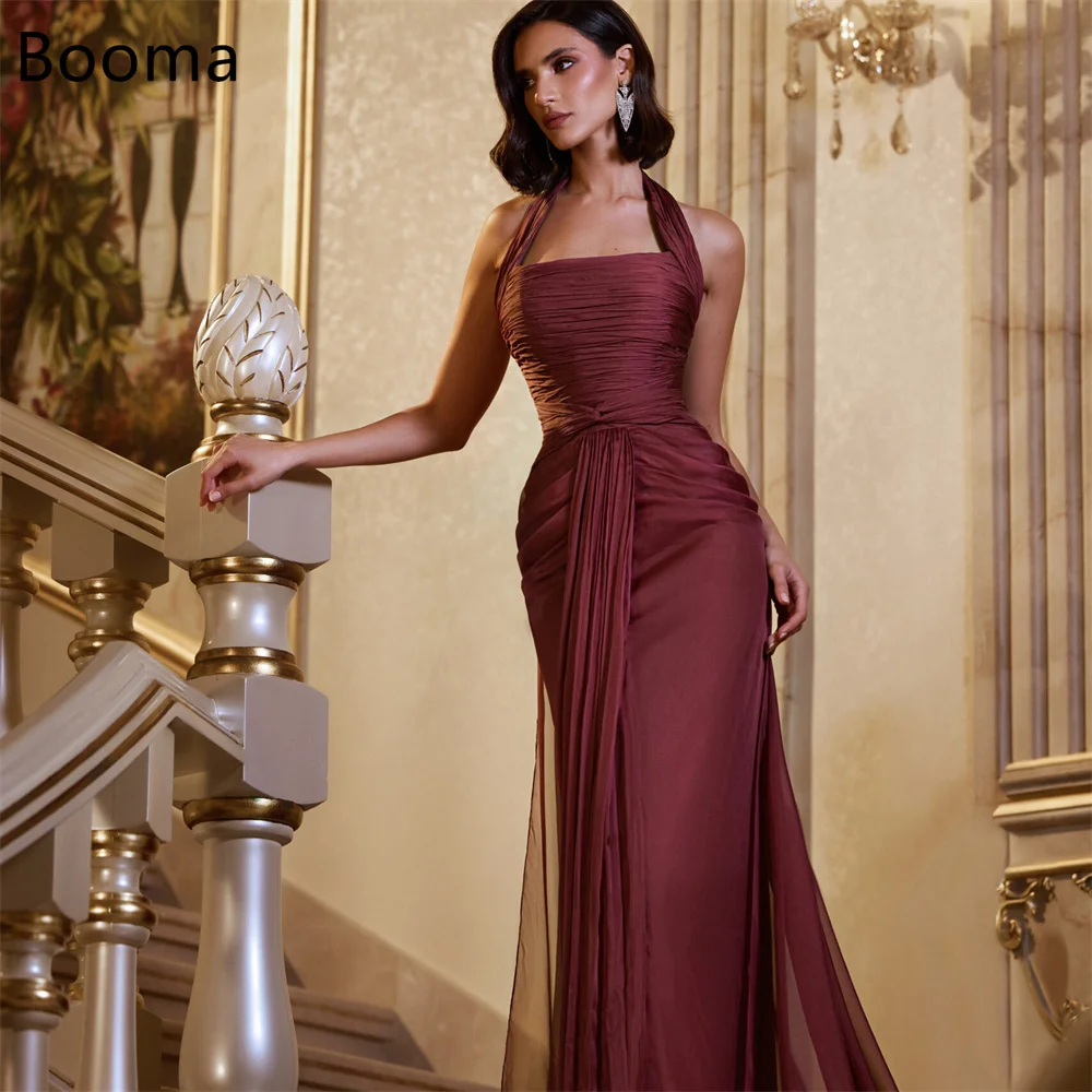 

Booma A-Line Sleeveless Pleat Simple Evening Dresses Formal Dresses for Women Zipper Elegant Prom Gowns Custom Made