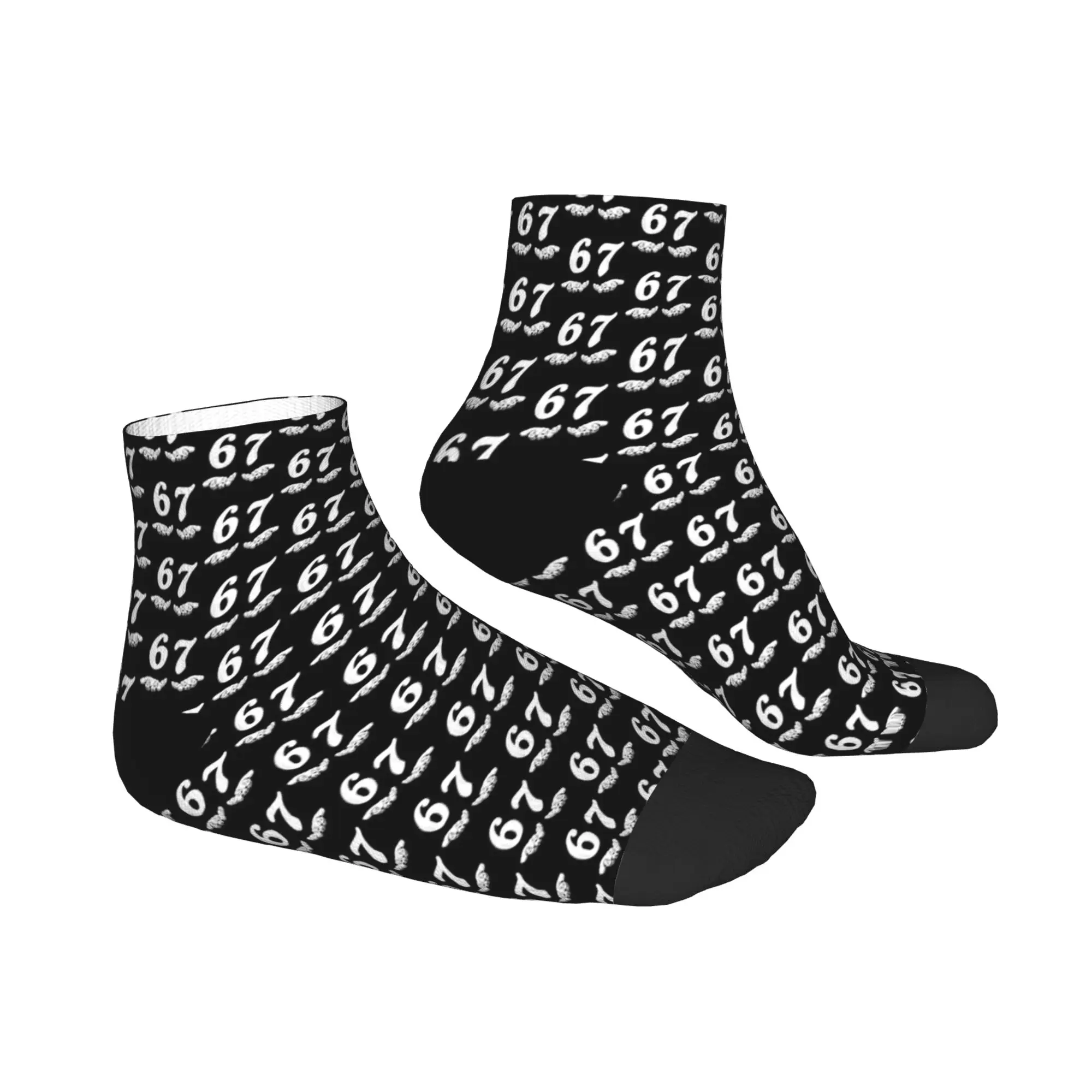 مضحك ستة سبعة 6 7 ميمي الجنرال ألفا الرافعة 6 7 الأيدي الكاحل الجوارب الجدة الجوارب غير رسمية الصيف المضادة للانزلاق الدراجات جورب عالي الجودة