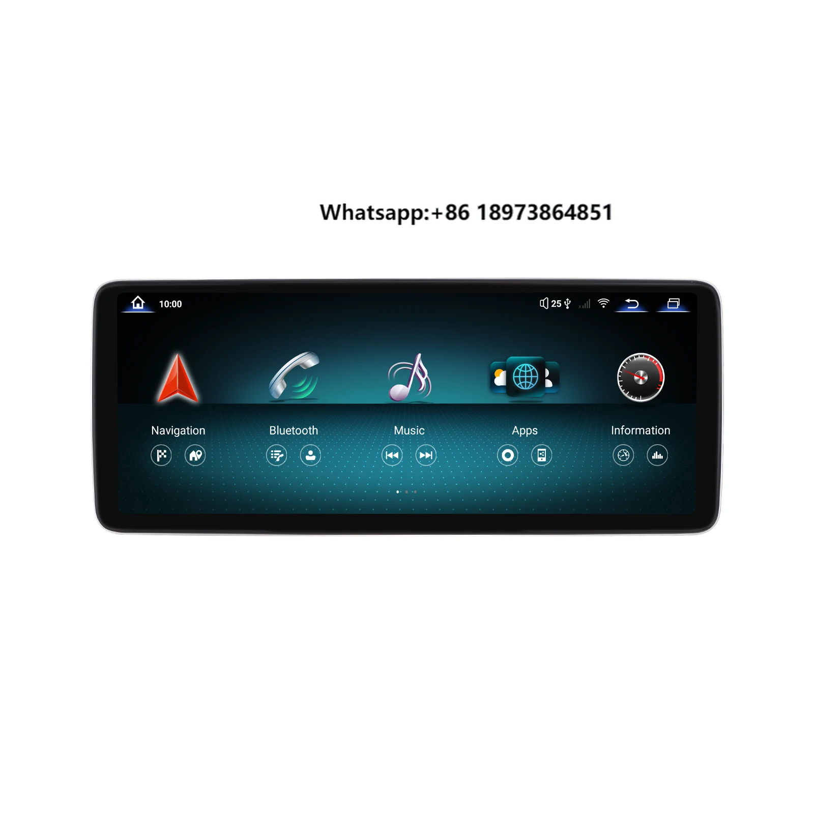 

12.8"Aluminum Alloy Frame Qualcomm668S CarPlay for BENZ NTG4.0 NTG4.5 NTG5.0 Car Radio 2400*900 GPS Navigation Android13 Screen