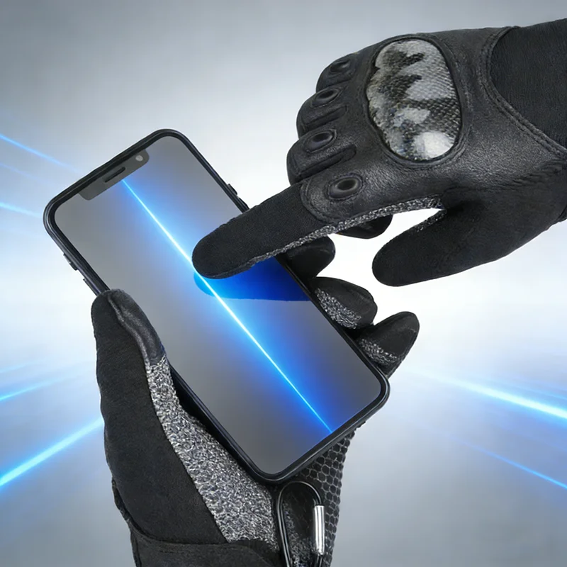 

Summer Breathable Kevlar Lined Carbon Fiber Motorcycle Gloves Items for Anti-Cutting Protection Outdoor Combat & Training Glove