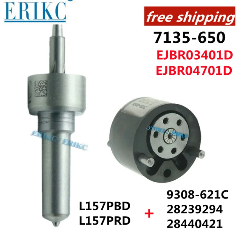 ERIKC FREE Repair Kit 7135-650 Nozzle L157PBD L157PRD Valve 9308-621C A6640170021 6640170221 For SSANGYONG EJBR03401D EJBR04701D