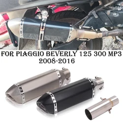 Slip On For Piaggio BEVERLY 125 300 MP3 125 250 300 LT X10 2008 - 2016 Motorcycle Exhaust Escape Mid Link Pipe Muffler DB Killer