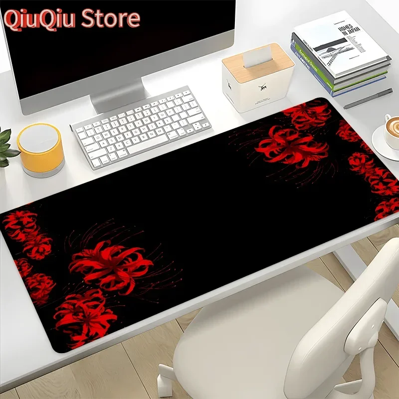 

Красный паук-лилия дизайн большой размер нескользящий резиновый коврик для мыши компьютерные игровые аксессуары клавиатура настольный декоративный коврик для офисов