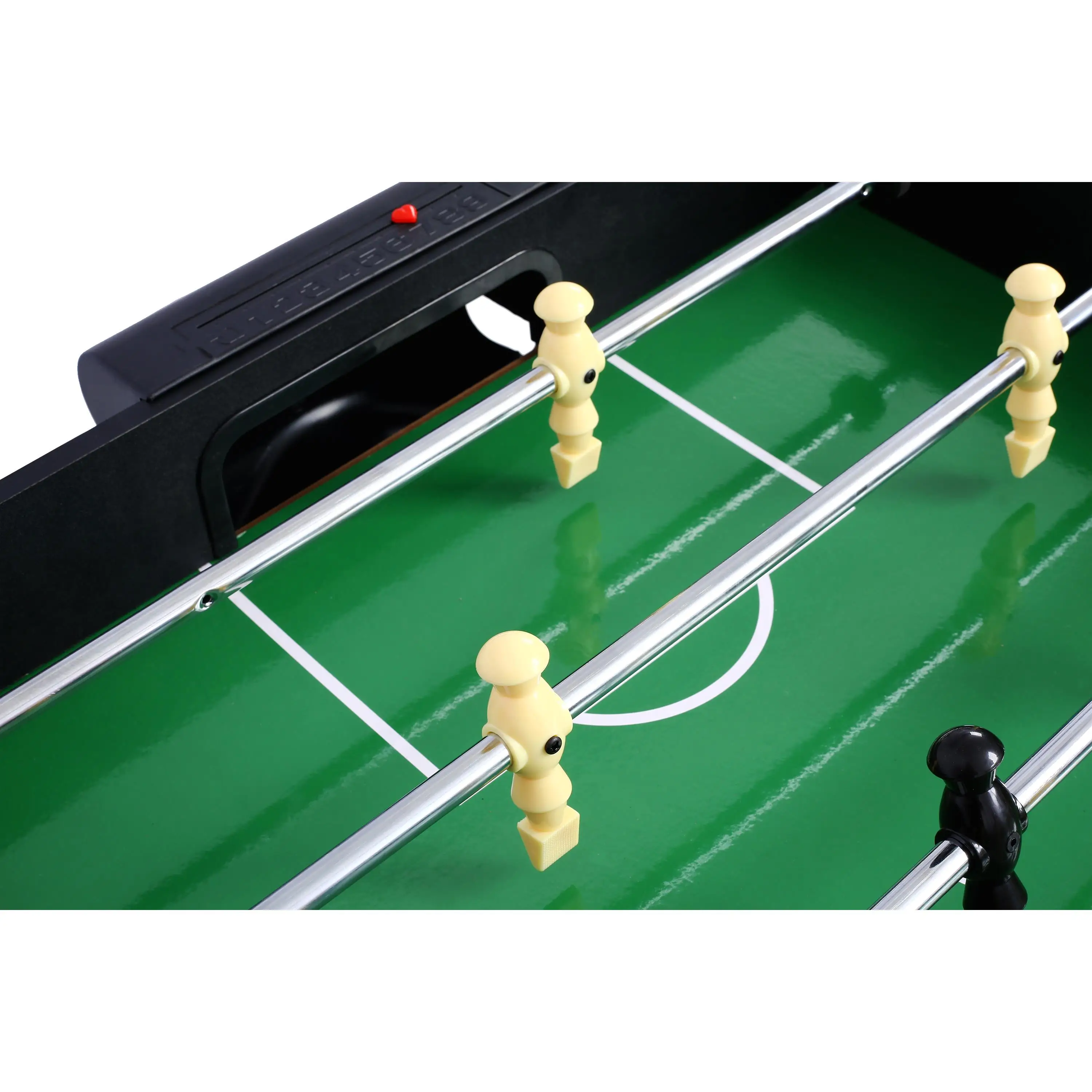 5-in-1 Multi-Game Table: Billiards, Air Hockey, Foosball, Pong & Basketball - Black/Red