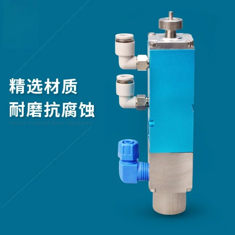 My36 large flow suction type dispensing valve stainless steel aluminum alloy single liquid single gas double action glue