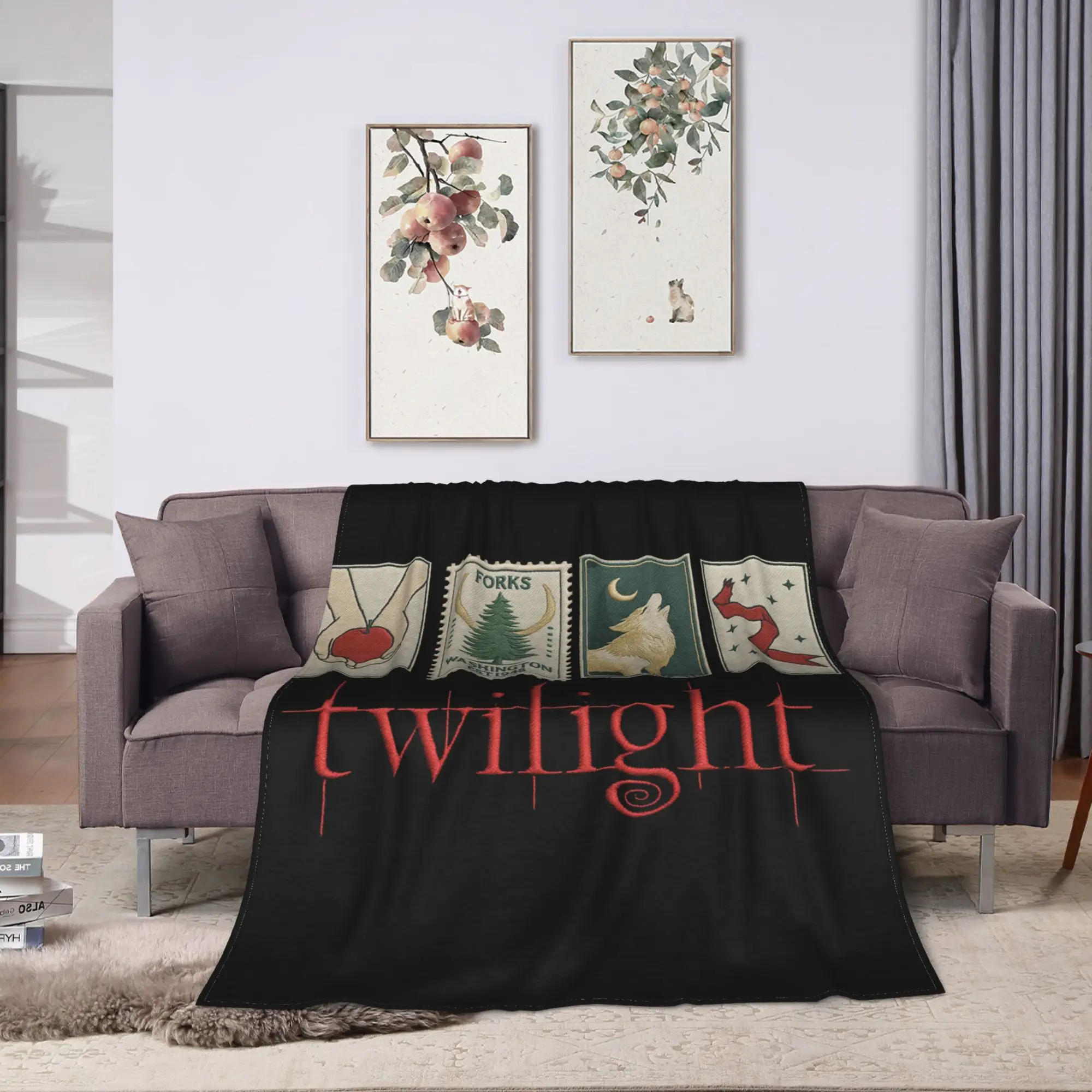 Twilight Movie Blanket Quality Super Soft  Throw Blanket Autumn Airplane Travel Couch Bed Comfortable Bedspread