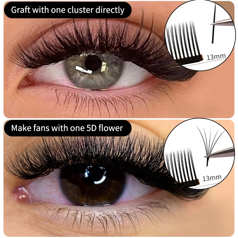 winky beauty 5D Flower Fairy Flora Lashes Cluster Classic Individual Eyelash Extension Lashes  W Style Natural Soft  Eyelashes