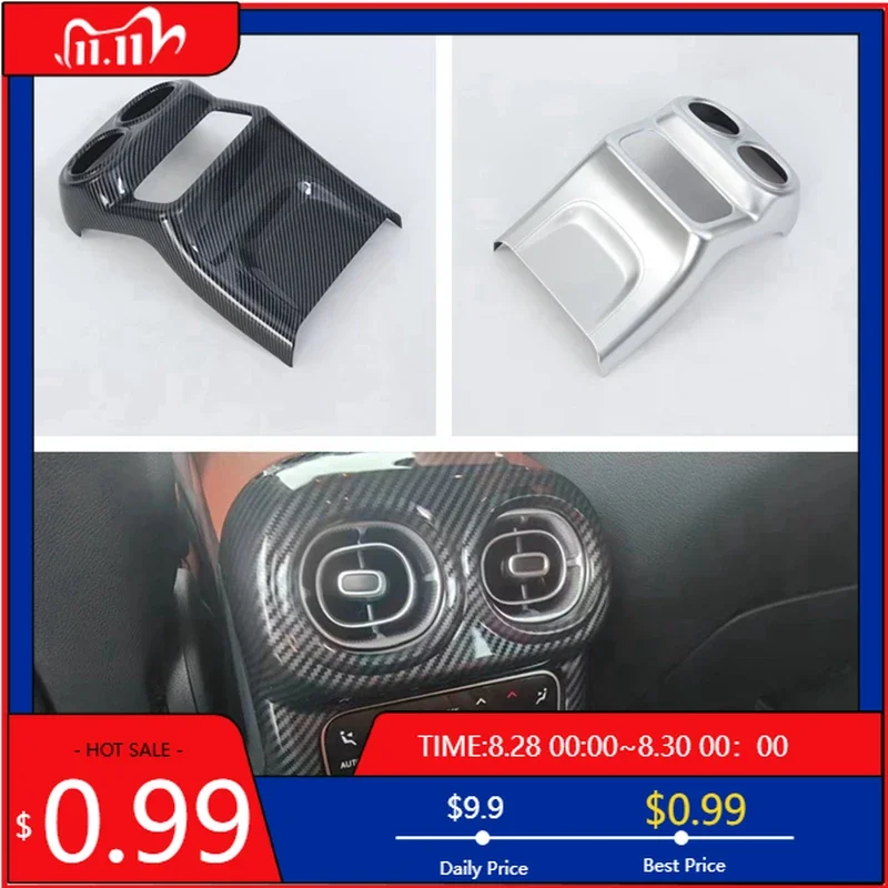 

Interior Stickers Car Rear Anti-Kick Panel Air Conditioner Outlet Vent Cover Trim For Mercedes Benz GLC Class X254 2023