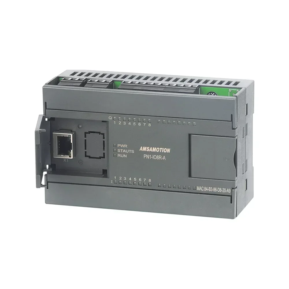 Amsamotion Profinet Bus Remote Distributed IO Digital Analog Expansion Signal Acquisition Module PN1 PN2-IO8R-A 6AI 2AO Profibus