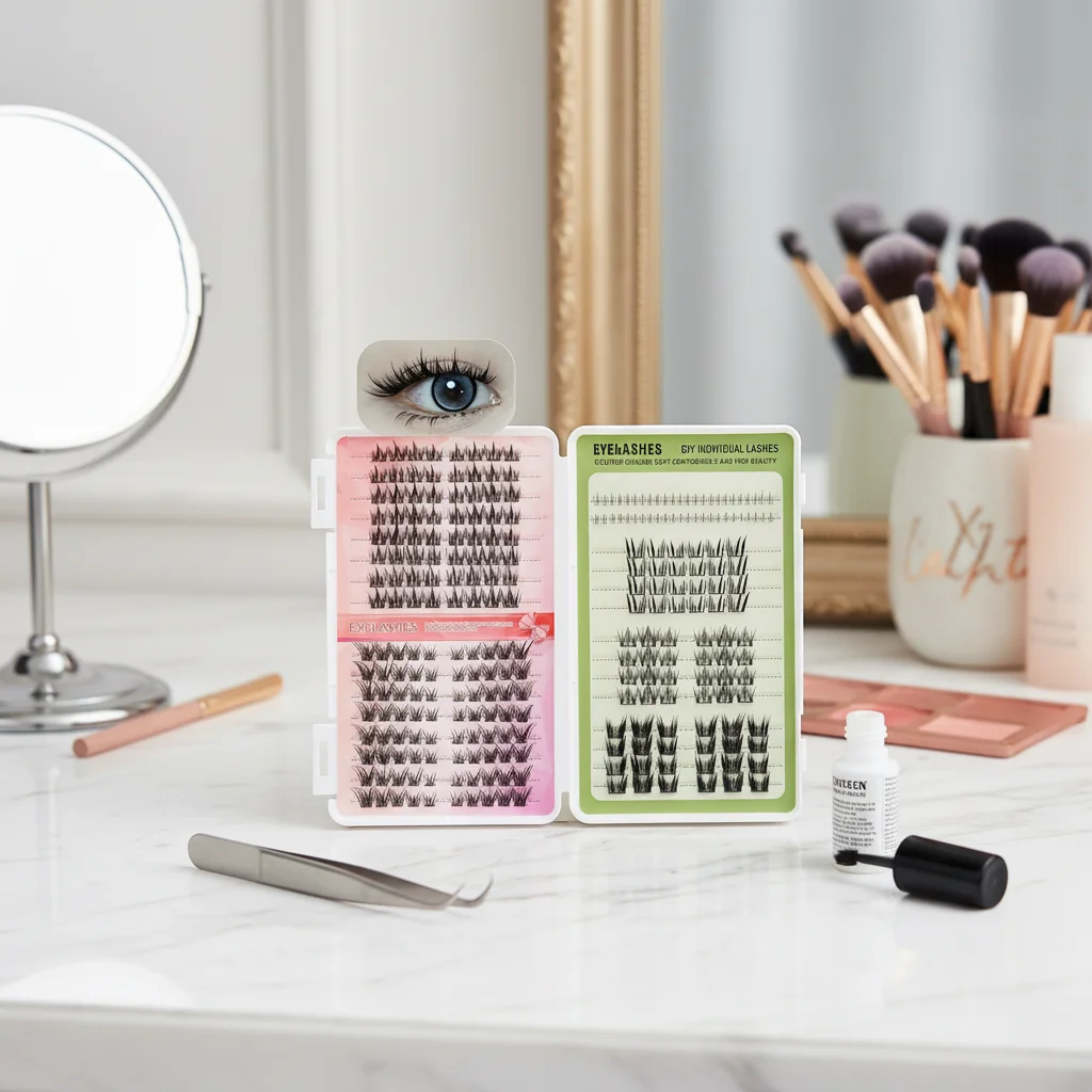 หนังสือสอนต่อขนตาแบบมืออาชีพ ขนตาปลอมแบบกลุ่มฟู ติดด้วยความร้อน ขนตาสำเร็จรูปแบบพัด  โค้ง C/D/P  ขนตาธรรมชาติ นุ่ม