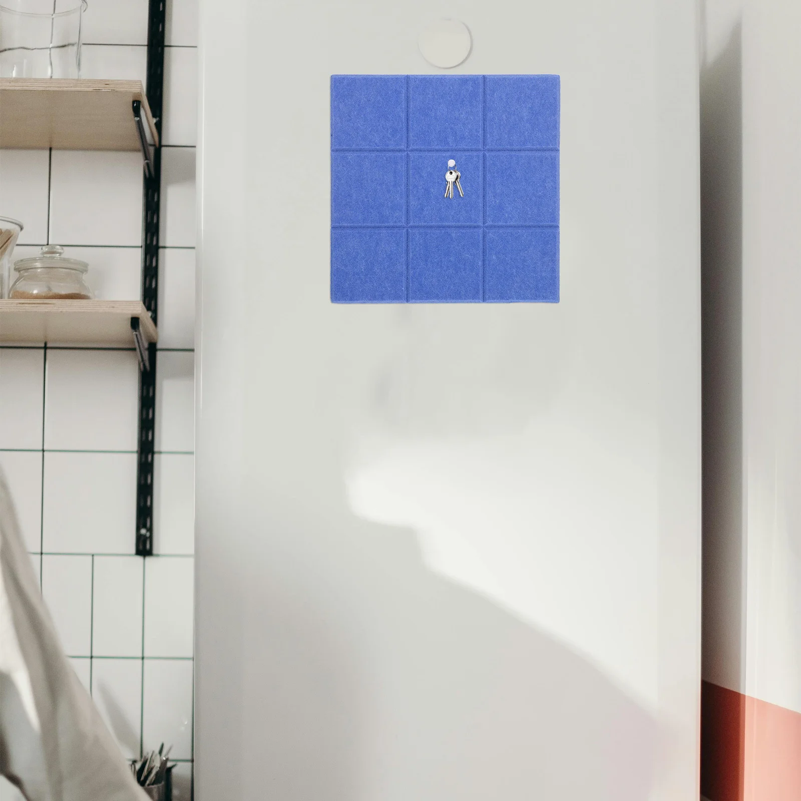 

6Pcs Self Adhesive Felt Bulletin Board Tiles Square Memo Boards Wall Decoration for Photos Notes Home Office Classroom Noise