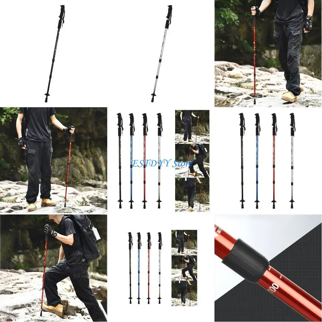 

G6DE High Strength Aluminum Trekking Poles Hiking Camping Mountaineering Poles