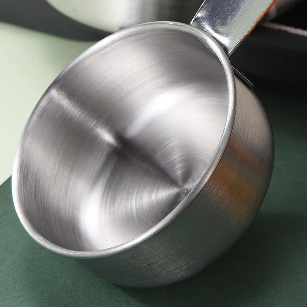 

2Sets Stainless Steel Measuring Spoons Stackable Kit for Baking Cooking Clear Scale Long Handles Easy to Use in Jars Bags