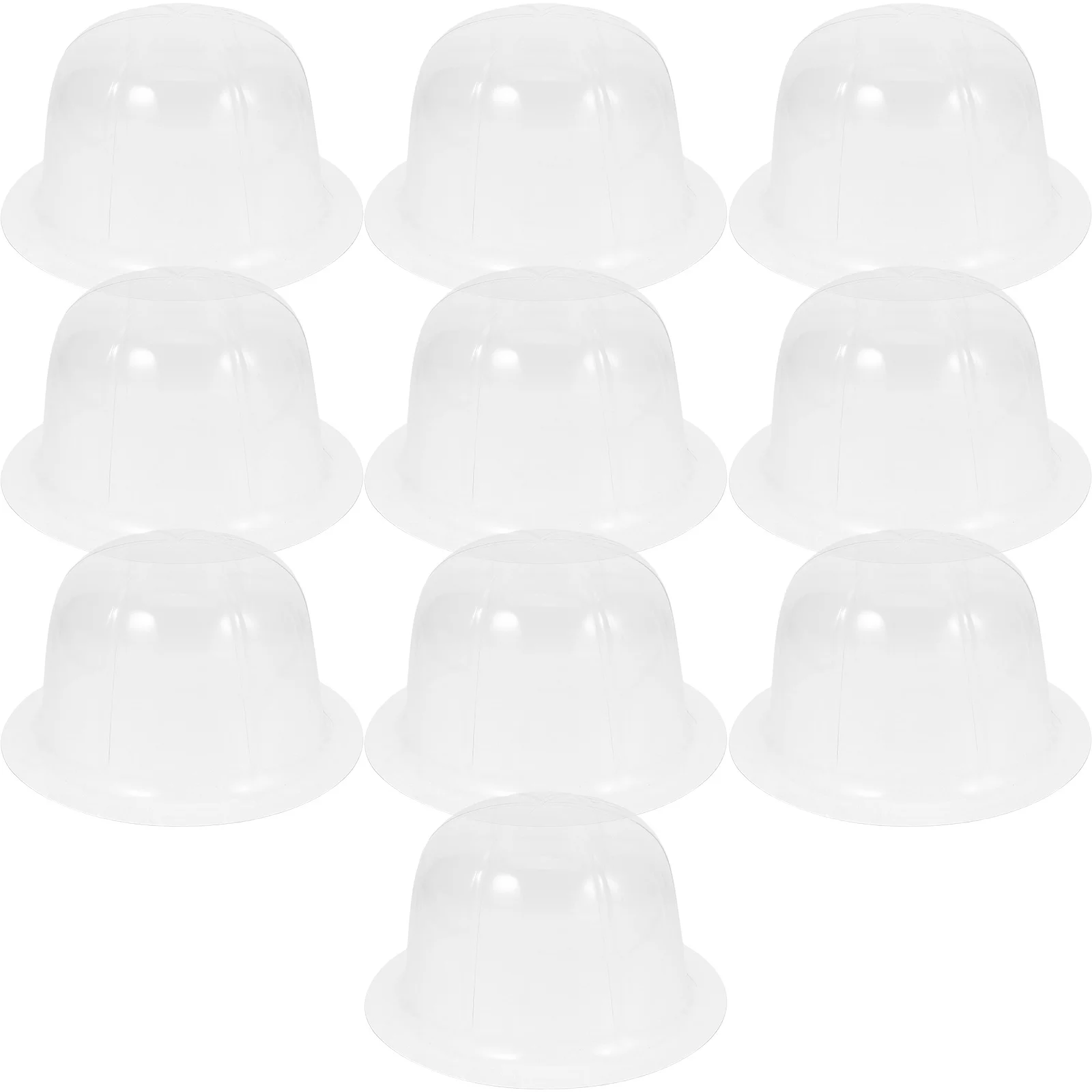 

10pcs Clear Dome Hat Transparent Cap Protector Insert 48Cm For Baseball Sun Bucket Hats Storage Shaper Support Case